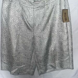 Michael Kors Metallic Floral Skirt